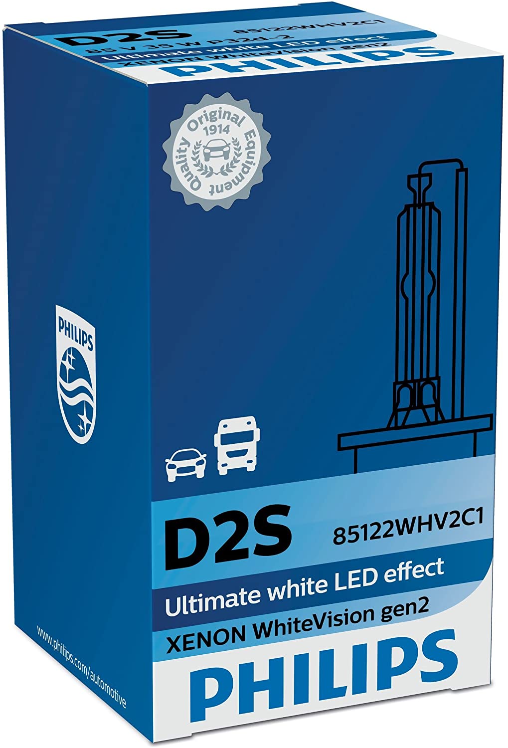 D2S XENON WHITE VISION -LED effect gen2